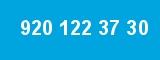 920 122 37 30 920 122 37 30